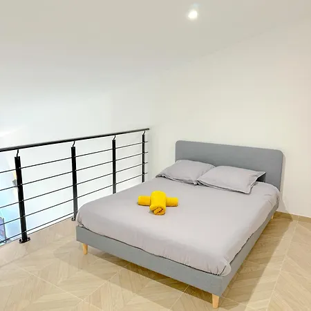 公寓 T3 Duplex Luxe Design Hyper Centre Port Clim Wifi